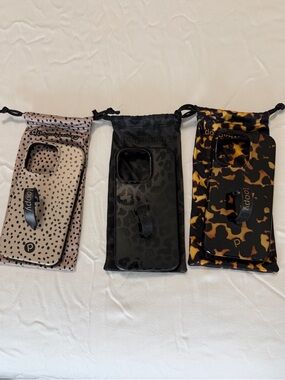 iPhone 13 Pro Loopy Cases - Trio in Beige, Black & Tortoise